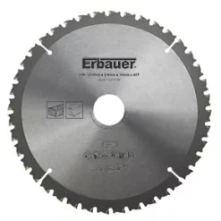 Erbauer Aluminium TCT Saw Blade 210 x 30mm 40T
