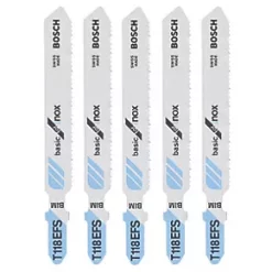 Bosch T118EFS Sheet Stainless Steel Jigsaw Blade 83mm 5 Pack
