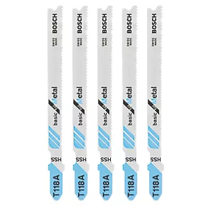 Bosch T118A Sheet Steel Jigsaw Blades 92mm 5 Pack 3 Bosch T118A Sheet Steel Jigsaw Blades 92mm 5 Pack