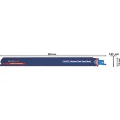Bosch Expert S1255HHM Steel Carbide Reciprocating Saw Blade 300mm -Cutting & Blades Shop 197RR A5