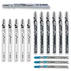 Cutting & Blades Shop 26 Bosch 2.607.011.437 Multi-Material Wood & Metal Jigsaw Blade Set