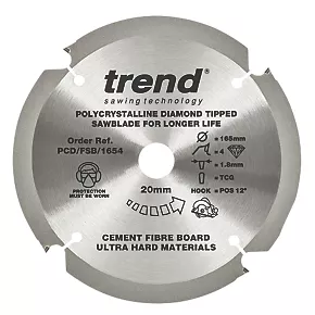 Trend Multi-Material Saw Blade 165 x 20mm 4T 3 Trend Multi-Material Saw Blade 165 x 20mm 4T