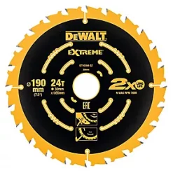 DeWalt Wood Extreme Circular Saw Blades 190 x 30mm 24T 3 Pack 7 DeWalt Wood Extreme Circular Saw Blades 190 x 30mm 24T 3 Pack -Cutting & Blades Shop 24169 A2