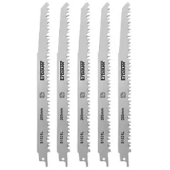 Erbauer SRP47413-5pc S1531L Green Wood Reciprocating Saw Blades 205mm 5 Pack