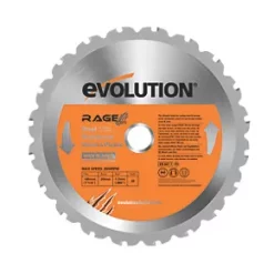 Evolution Wood/Metal/Plastic Circular Saw Blade 185 x 20mm 20T