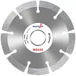 Marcrist WS650 Masonry Diamond Wall Chasing Blades 150 x 22.23mm