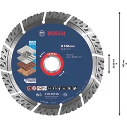 Bosch Expert Masonry Diamond Cutting Disc 180 x 22.23mm -Cutting & Blades Shop 411RR A2