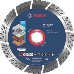 Bosch Expert Masonry Diamond Cutting Disc 180 x 22.23mm