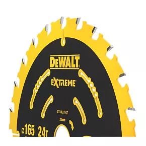 DeWalt Wood Extreme 2nd Fix Circular Saw Blade 165 x 20mm 24T 4 DeWalt Wood Extreme 2nd Fix Circular Saw Blade 165 x 20mm 24T - Image 2