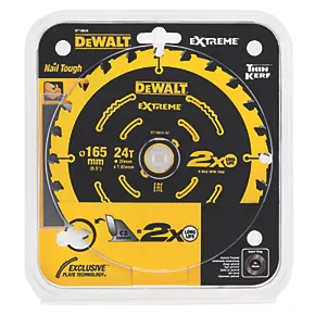 DeWalt Wood Extreme 2nd Fix Circular Saw Blade 165 x 20mm 24T 7 DeWalt Wood Extreme 2nd Fix Circular Saw Blade 165 x 20mm 24T - Image 5