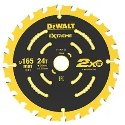 DeWalt Wood Extreme 2nd Fix Circular Saw Blade 165 x 20mm 24T