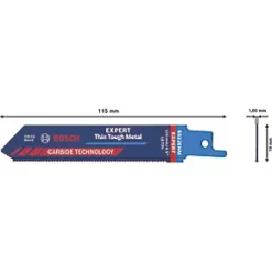 Bosch Expert S522EHM Sheet Stainless Steel Reciprocating Saw Blade 115mm -Cutting & Blades Shop 492RR A2