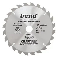 Trend CraftPo CSB/23524 Wood Circular Saw Blade 235 x 30mm 24T