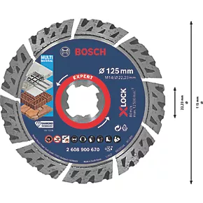 Bosch Expert X-Lock Masonry Diamond Cutting Disc 125mm 7 Bosch Expert X-Lock Masonry Diamond Cutting Disc 125mm - Image 5