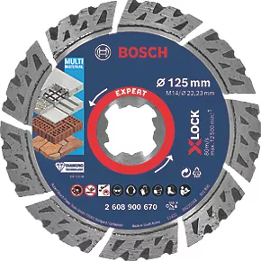 Bosch Expert X-Lock Masonry Diamond Cutting Disc 125mm 3 Bosch Expert X-Lock Masonry Diamond Cutting Disc 125mm