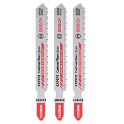 Bosch Expert T108BHM Fibre Plastics, GFK & CFK Jigsaw Blade 92mm 3 Pack