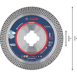 Bosch Expert X-Lock Multi-Material Diamond Cutting Disc 115mm -Cutting & Blades Shop 609RT A4