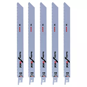 Bosch S1122BF Metal Reciprocating Saw Blades 225mm 5 Pack 2 Bosch S1122BF Metal Reciprocating Saw Blades 225mm 5 Pack
