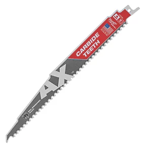 Milwaukee 48005226 Wood with Nails Sawzall Blade 230mm 3 Milwaukee 48005226 Wood with Nails Sawzall Blade 230mm
