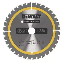 DeWalt Aluminium Circular Saw Blade 165 x 20mm 36T