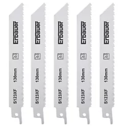Erbauer S123XF Sheet Metal Reciprocating Saw Blades 150mm 5 Pack