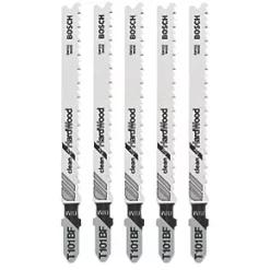 Bosch T101BF Hardwood & MDF Jigsaw Blade 100mm 5 Pack