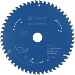 Bosch Expert Aluminium Circular Saw Blade 160 x 20mm 54T