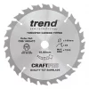 Trend CraftPo CSB/16524TC Wood Thin Kerf Circular Saw Blade 165 x 15.88mm 24T -Cutting & Blades Shop 797XG P