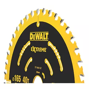 DeWalt Wood Extreme 2nd Fix Circular Saw Blade 165 x 20mm 40T 4 DeWalt Wood Extreme 2nd Fix Circular Saw Blade 165 x 20mm 40T - Image 2