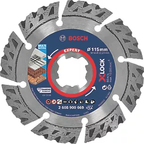 Bosch Expert X-Lock Masonry Diamond Cutting Disc 115mm 3 Bosch Expert X-Lock Masonry Diamond Cutting Disc 115mm