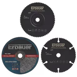 Erbauer Wood/Metal/Plastic Mini Saw Blade Set 11mm Bore