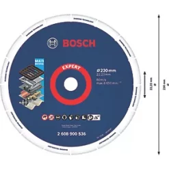 Bosch Expert Multi-Material Diamond Cutting Disc 230 x 22.23mm -Cutting & Blades Shop 896RR A3