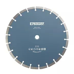 Erbauer Masonry Segmented Diamond Cutting Blade 300 x 20mm 3 Erbauer Masonry Segmented Diamond Cutting Blade 300 x 20mm
