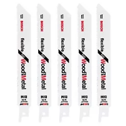 Bosch S922HF Wood with Nails & Plastics Reciprocating Saw Blades 150mm 5 Pack