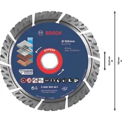 Bosch Expert Masonry Diamond Cutting Disc 150 x 22.23mm -Cutting & Blades Shop 984RR A4